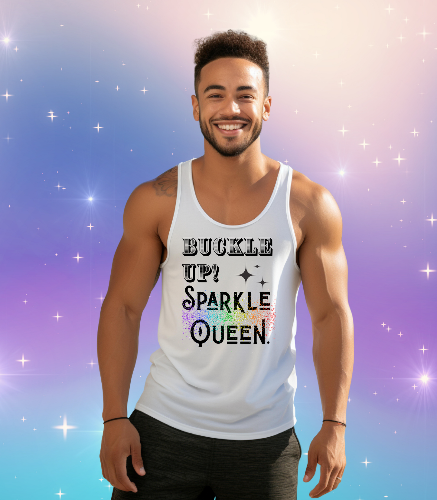 Buckle Up Sparkle Queen Tank