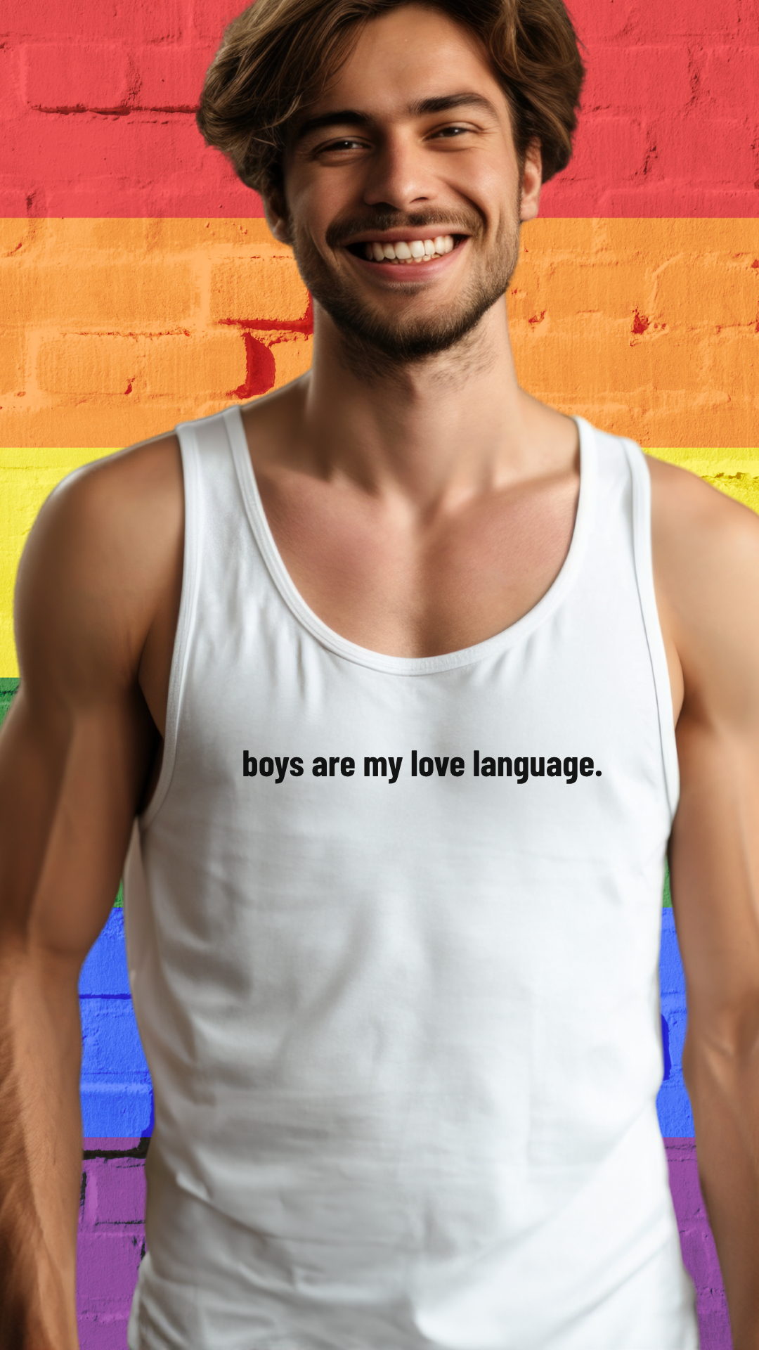 boys are my love language Tank