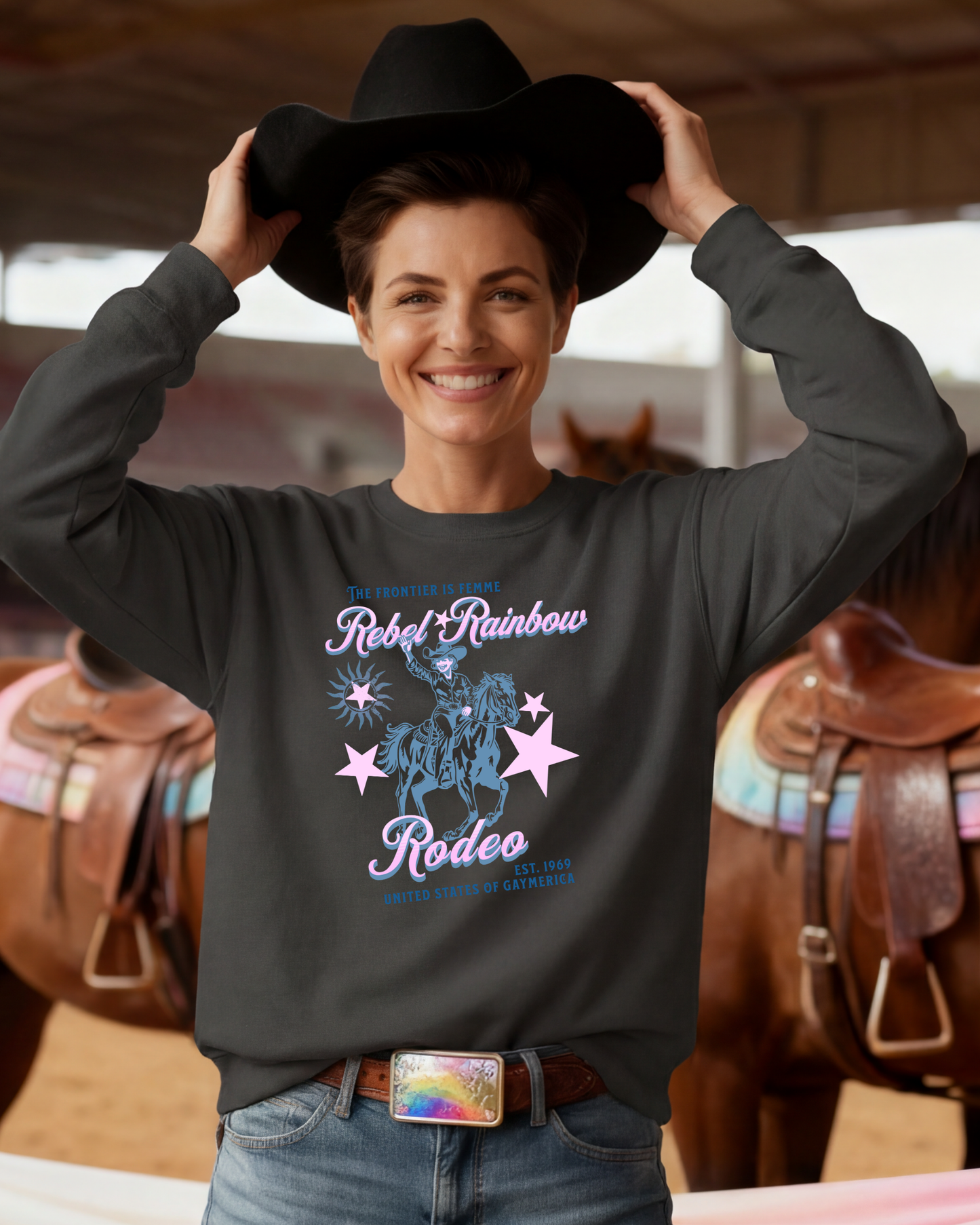 The Frontier is Femme Rodeo Series Sweatshirt