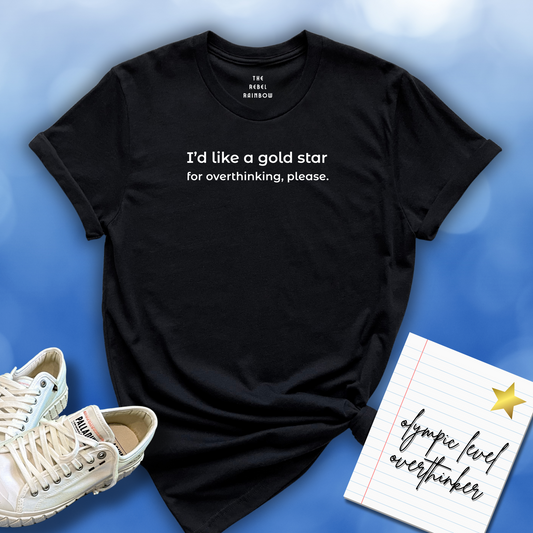 Gold star, please unisex T-shirt