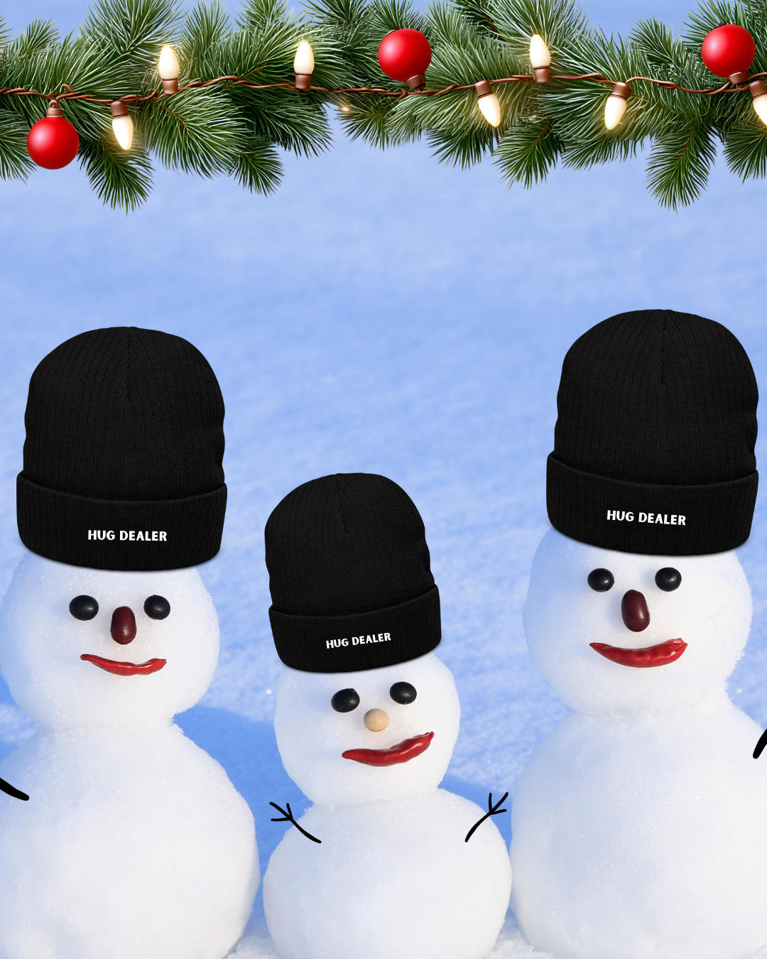 Hug Dealer Ribbed Beanie