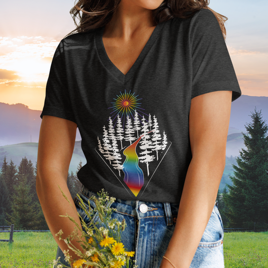 Hike the World V-neck T-shirt