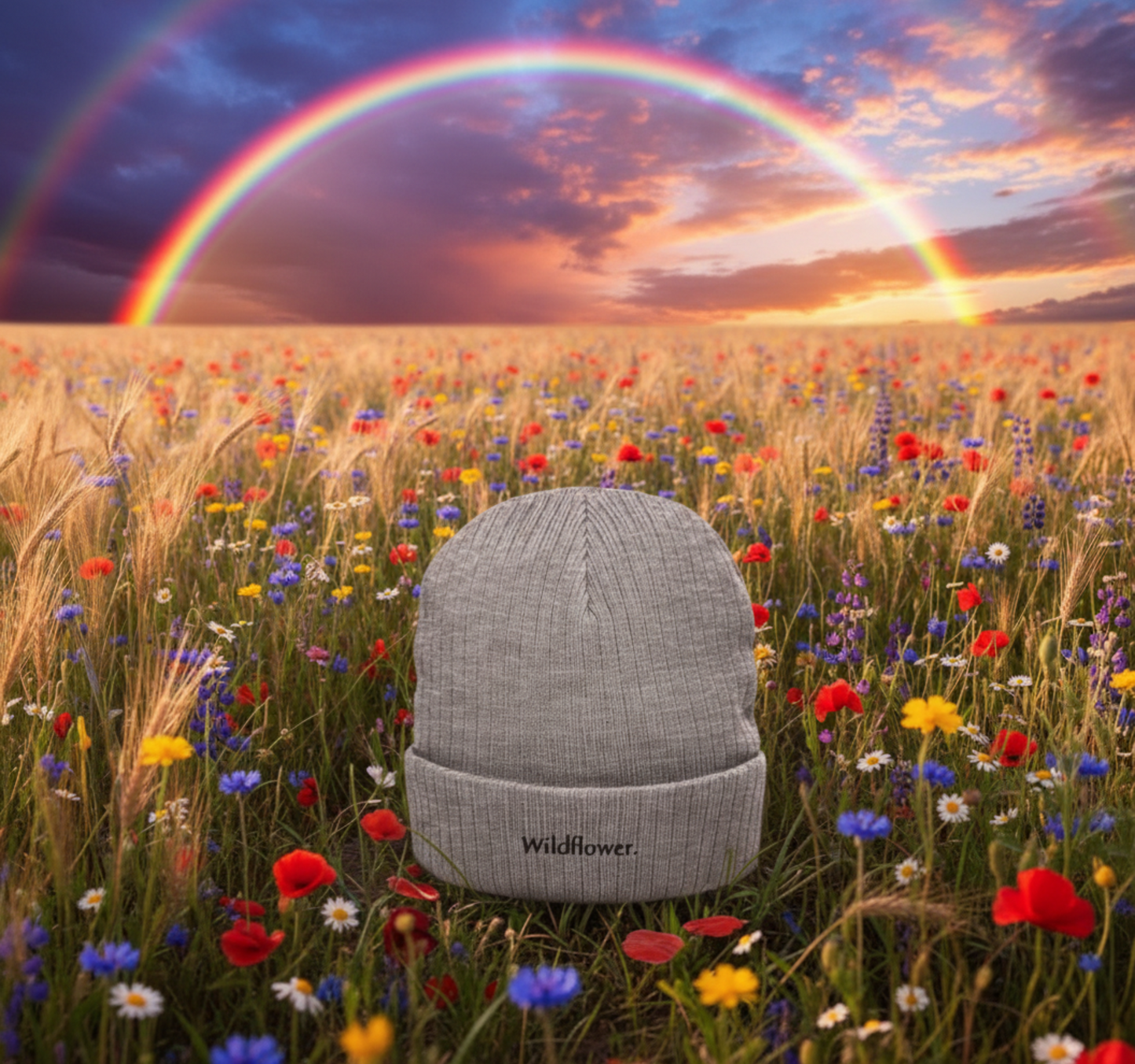 Wildflower. Ribbed Beanie