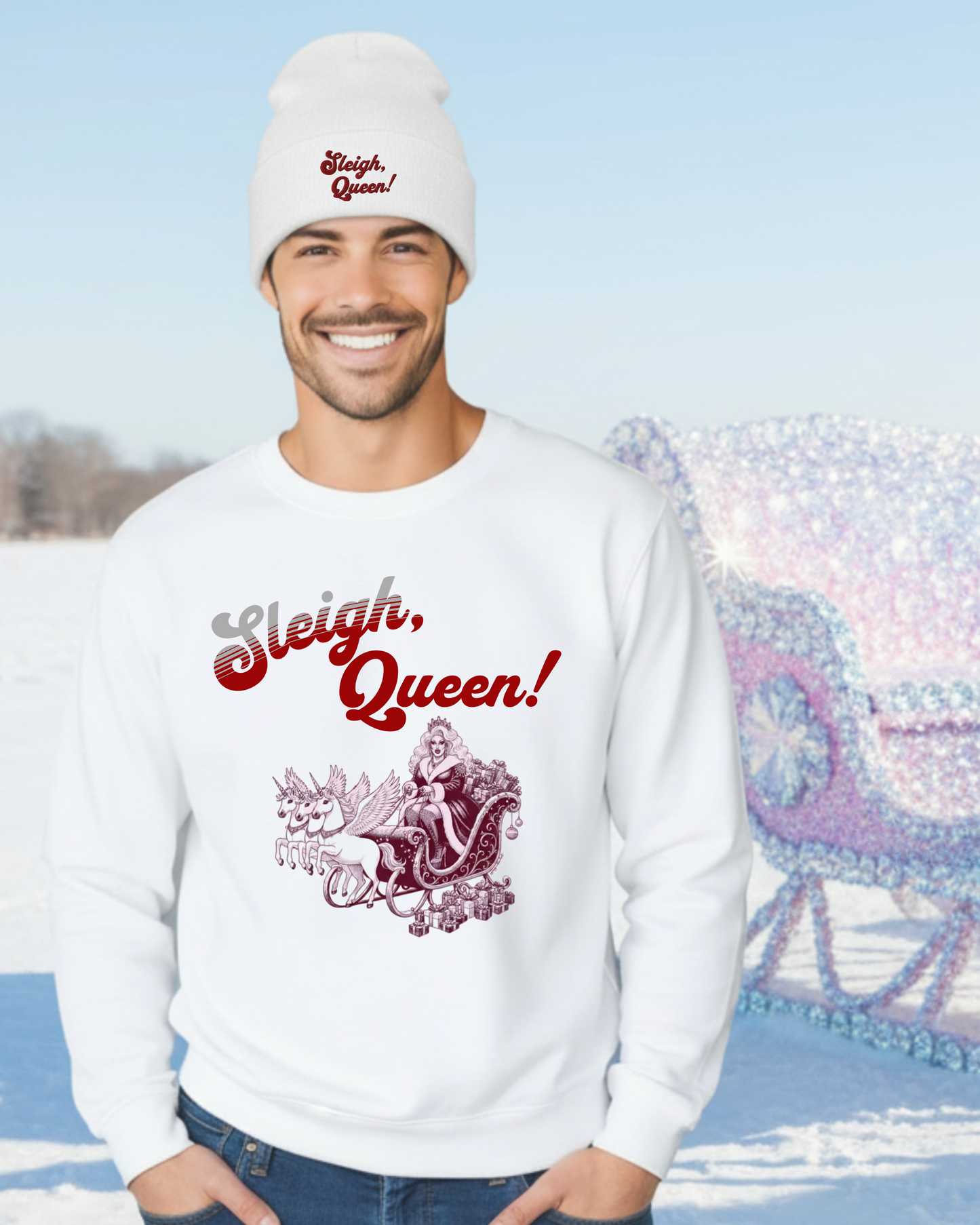 Sleigh, Queen! Unisex Sweatshirt