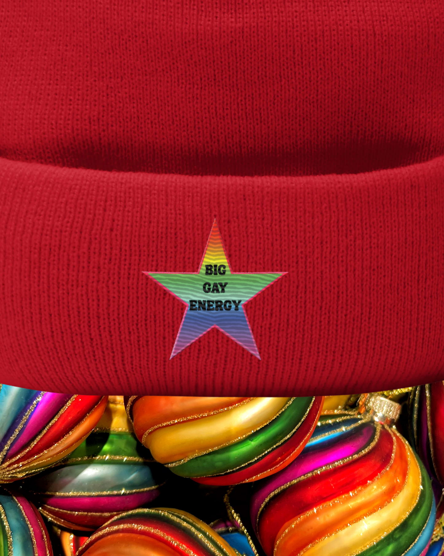 Big Gay Energy Pom-Pom Beanie
