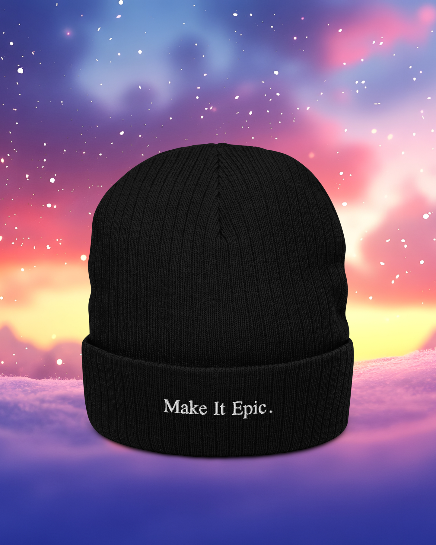 Make It Epic. Ribbed Beanie